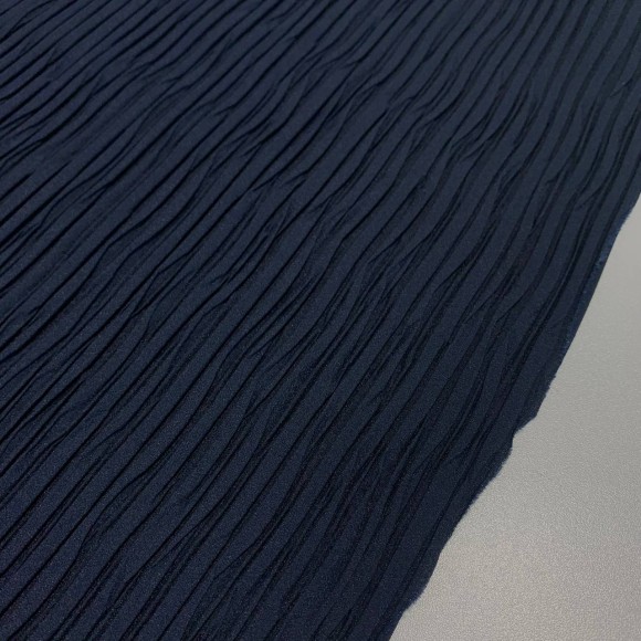 Складка Жатка Box Креп-шифон чернильный