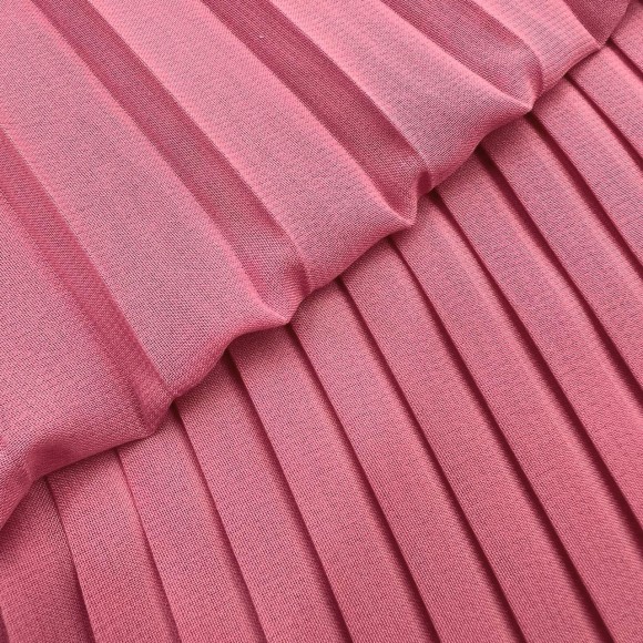 Плиссе 1см Шифон Темно-розовый