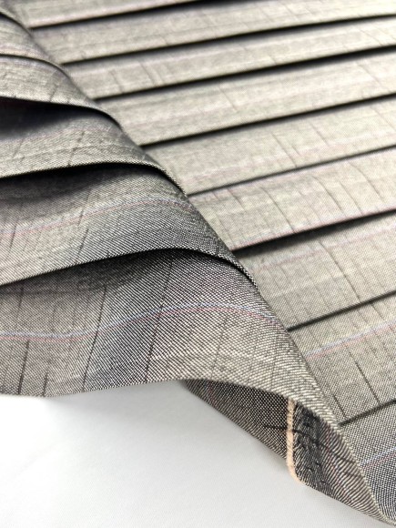 Плиссе 3см Костюмная Япония темно серый 4