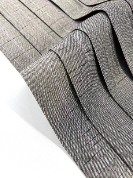 Плиссе 3см Костюмная Япония темно серый 4