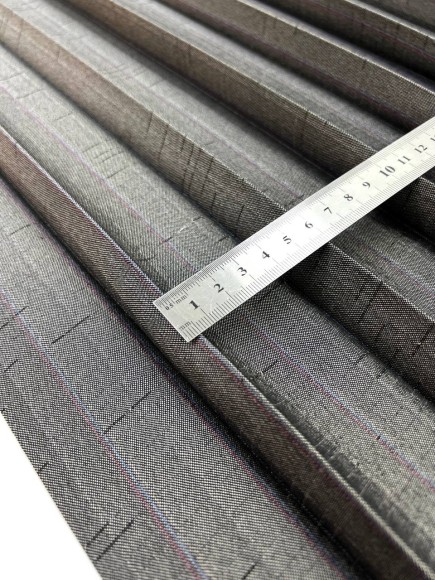 Плиссе 3см Костюмная Япония темно серый 4