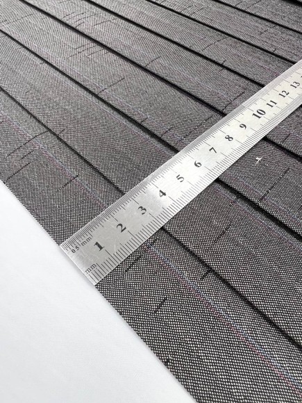 Плиссе 3см Костюмная Япония темно серый 4