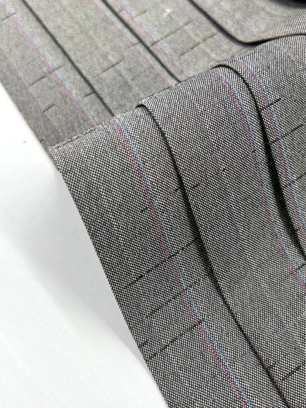 Плиссе 3см Костюмная Япония темно серый 4