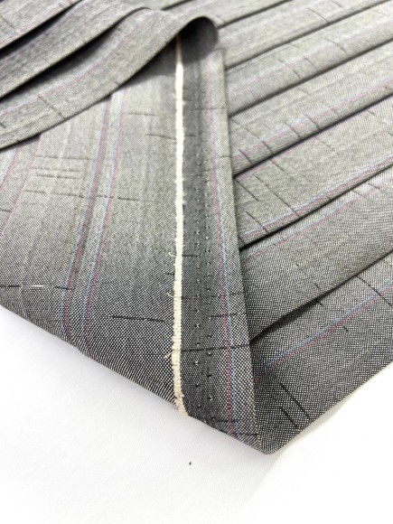 Плиссе 3см Костюмная Япония темно серый 4