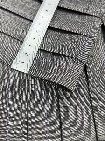 Плиссе 3см Костюмная Япония темно серый 4