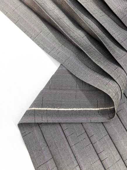 Плиссе 3см Костюмная Япония темно серый 4