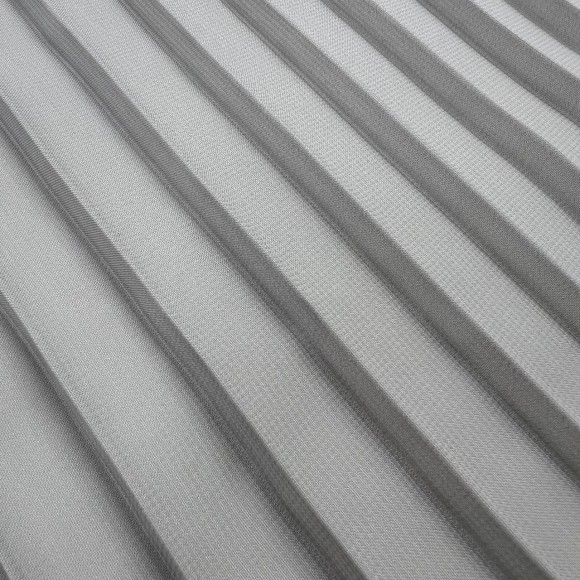 Плиссе 1см Шифон светло-серый