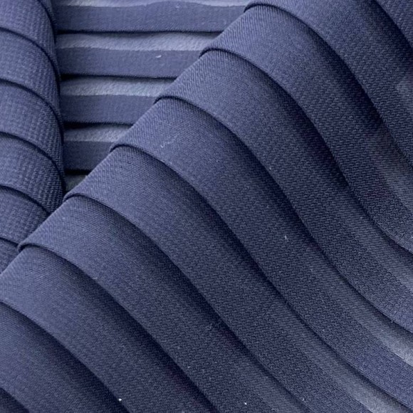 Плиссе 1см Шифон темно-синий Плиссе 1см Шифон темно-синий