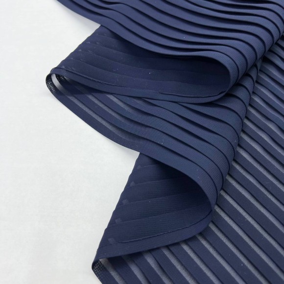 Плиссе 1см Шифон темно-синий Плиссе 1см Шифон темно-синий