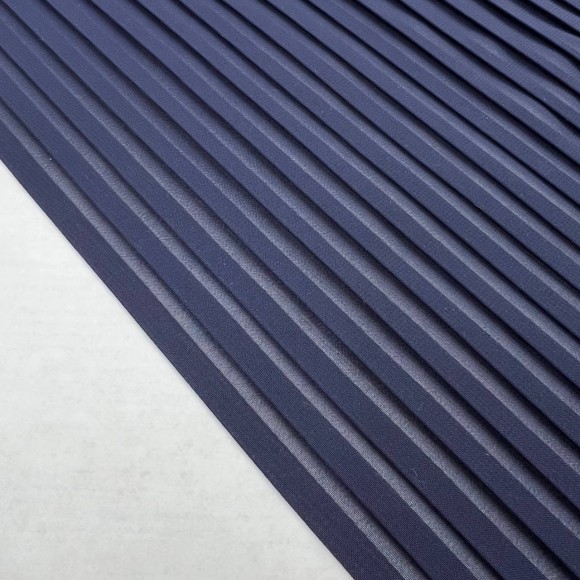 Плиссе 1см Шифон темно-синий Плиссе 1см Шифон темно-синий