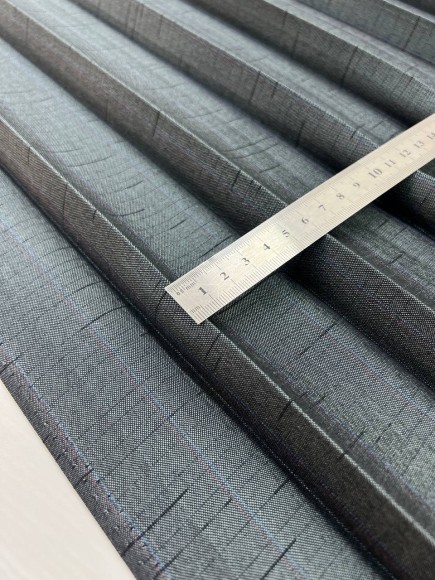 Плиссе 3 см Костюмная Япония голубой 6