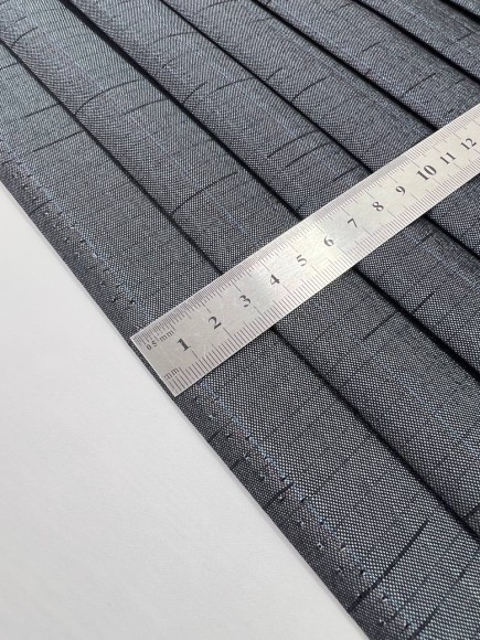 Плиссе 3 см Костюмная Япония голубой 6