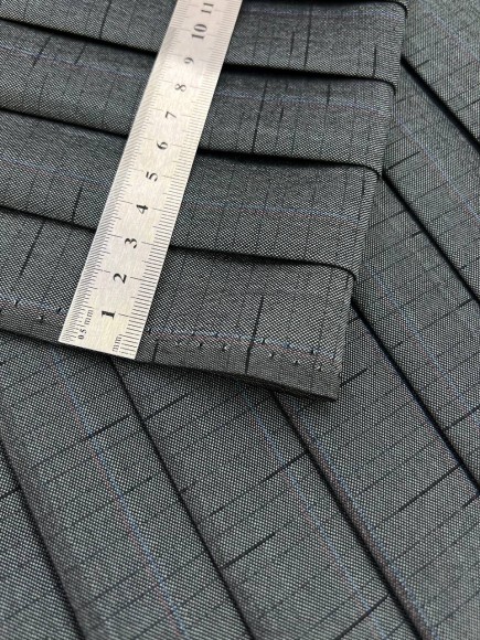 Плиссе 3 см Костюмная Япония голубой 6