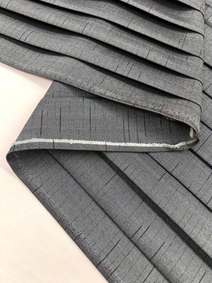 Плиссе 3 см Костюмная Япония голубой 6