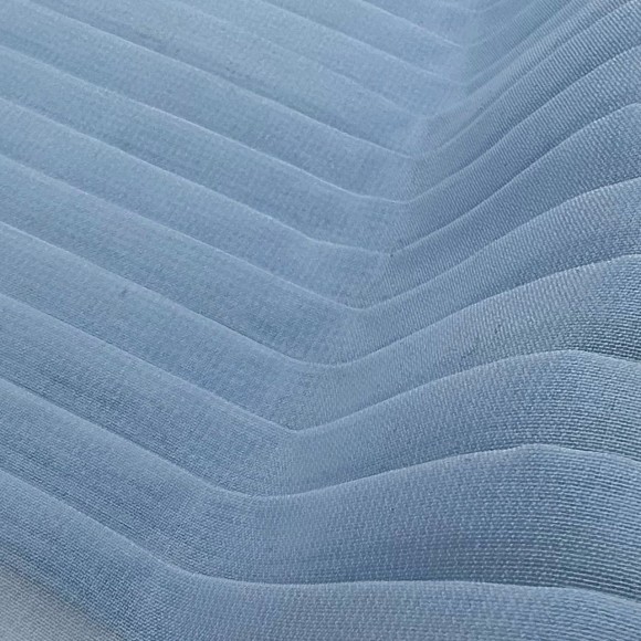 Плиссе 1см Шифон голубой Плиссе 1см Шифон голубой