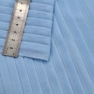 Плиссе 1см Шифон голубой