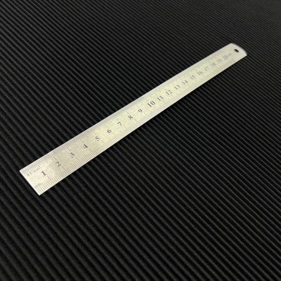 Гофре параллельное 3 мм Креп-шифон черный