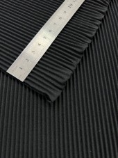 Гофре параллельное 3 мм Креп-шифон черный Гофре параллельное 3 мм Креп-шифон черный