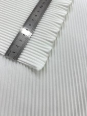 Гофре параллельное 3 мм Креп-шифон молочный Гофре параллельное 3 мм Креп-шифон молочный