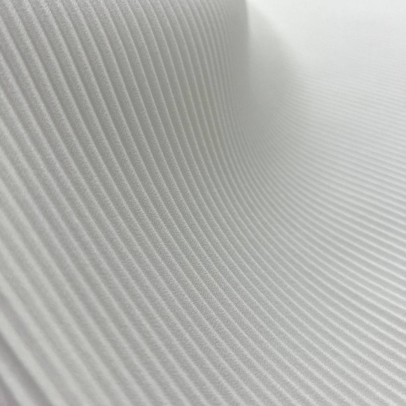 Гофре параллельное 3 мм Креп-шифон молочный