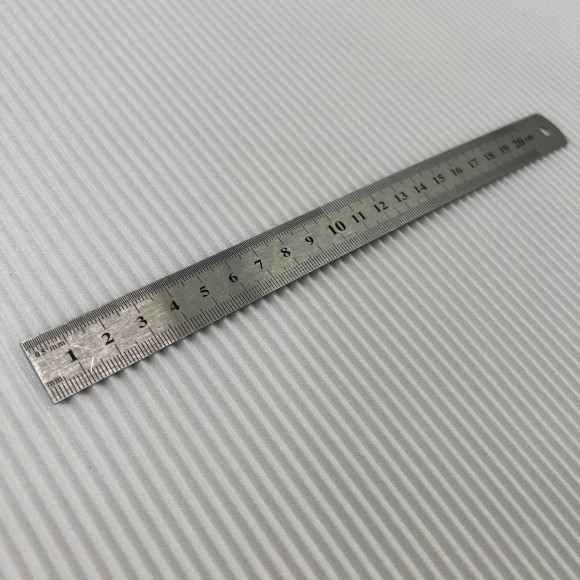 Гофре параллельное 3 мм Креп-шифон молочный