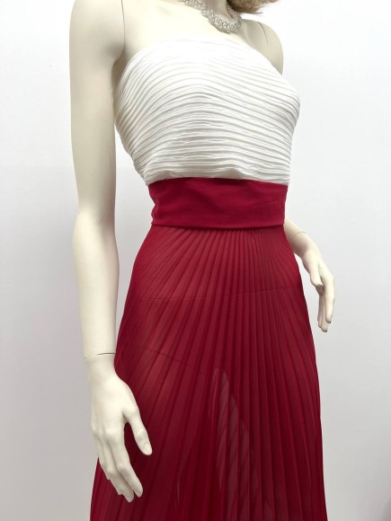 Гофре бал9 Шифон бордовый