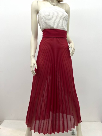 Гофре бал9 Шифон бордовый