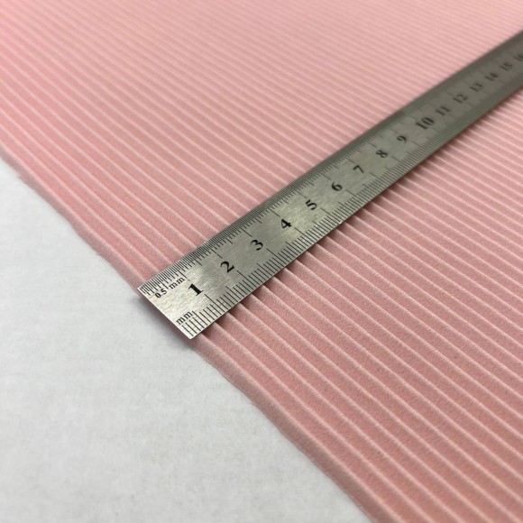 Гофре параллельное 3мм Сатин розовый