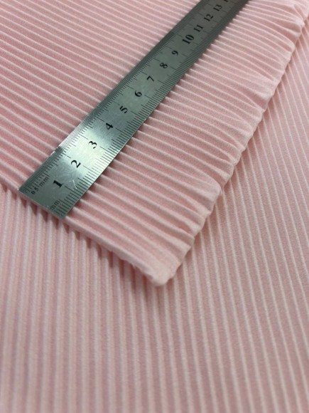 Гофре параллельное 3мм Сатин розовый