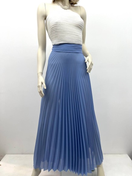 Гофре бал9 Шифон голубой