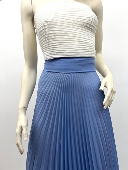 Гофре бал9 Шифон голубой