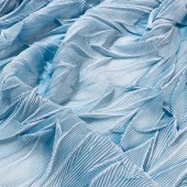 Комбинированное гофре "Виолетта" Шифон голубой