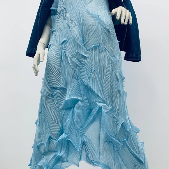 Комбинированное гофре "Виолетта" Шифон голубой Комбинированное гофре "Виолетта" Шифон голубой