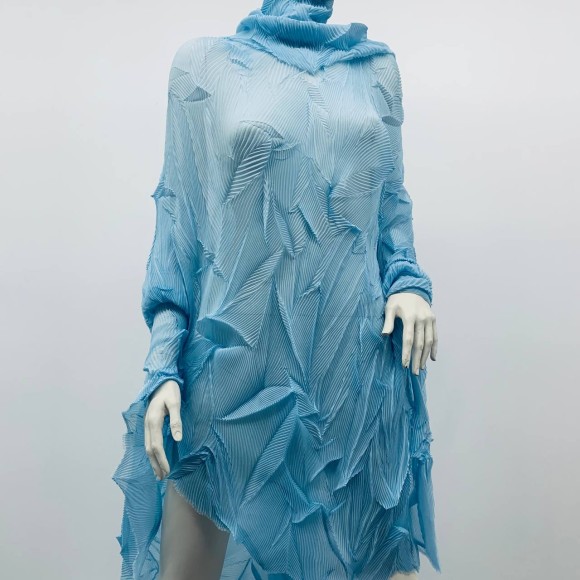 Комбинированное гофре "Виолетта" Шифон голубой Комбинированное гофре "Виолетта" Шифон голубой