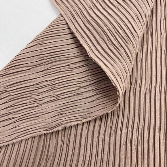 Складка Жатка Box Креп-шифон песочный