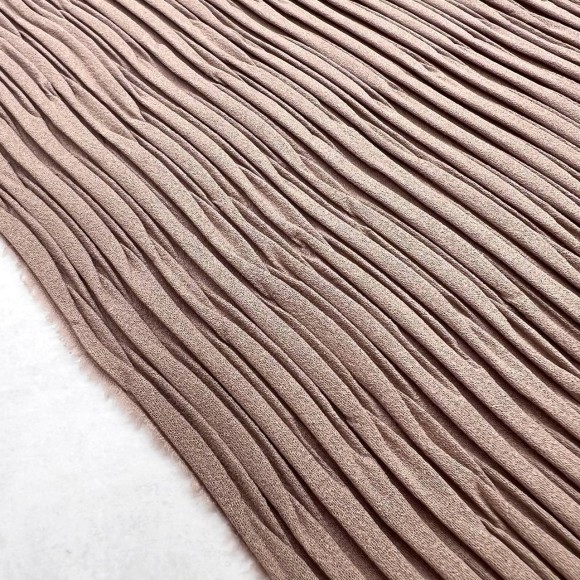 Складка Жатка Box Креп-шифон песочный