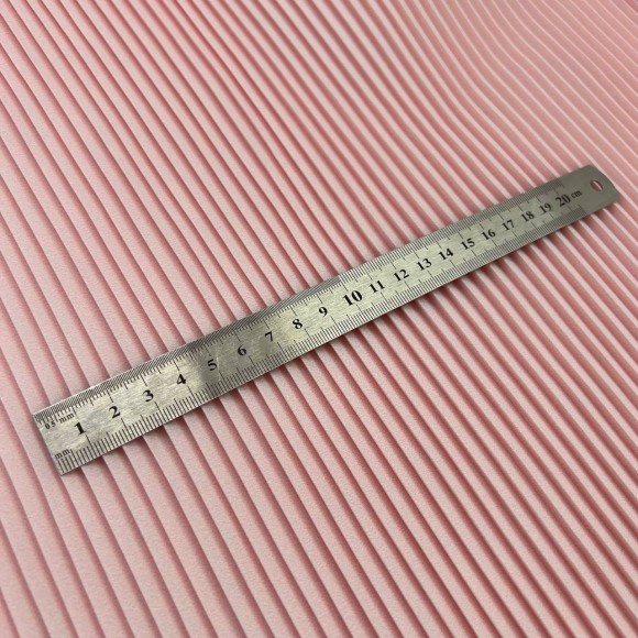 Плиссе 4 мм Сатин розовый