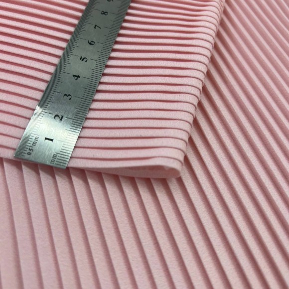 Плиссе 4 мм Сатин розовый