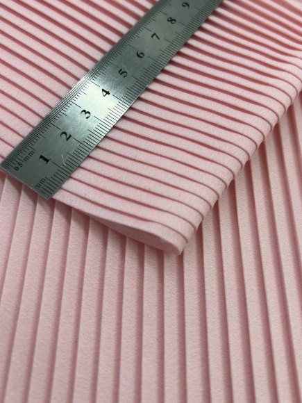 Плиссе 4 мм Сатин розовый