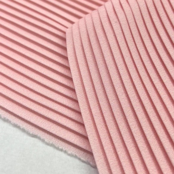 Плиссе 4 мм Сатин розовый