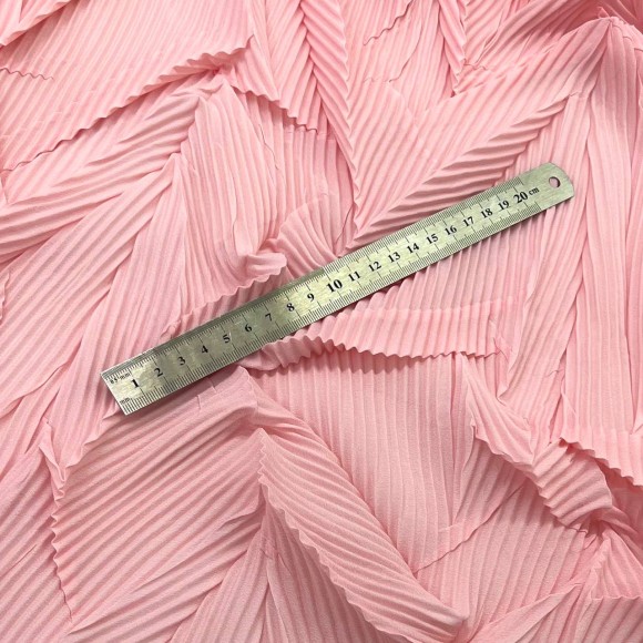 Комбинированное гофре "Виолетта" Сатин розовый