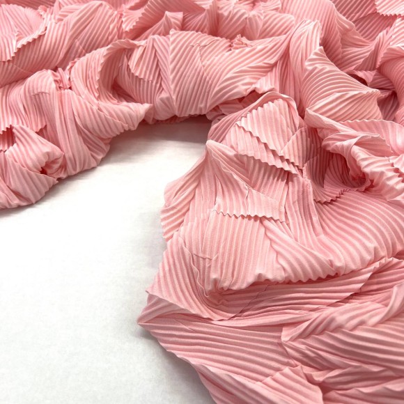 Комбинированное гофре "Виолетта" Сатин розовый