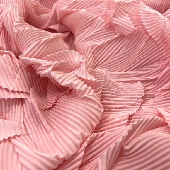 Комбинированное гофре "Виолетта" Сатин розовый