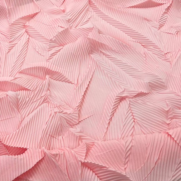 Комбинированное гофре "Виолетта" Сатин розовый