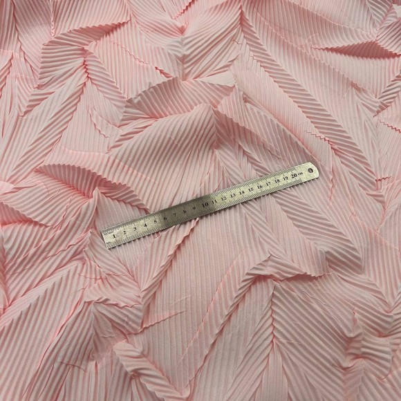 Комбинированное гофре "Виолетта" Сатин розовый