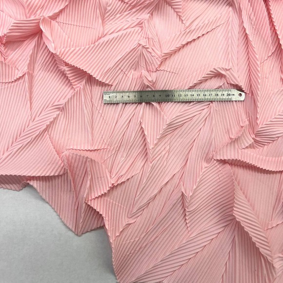 Комбинированное гофре "Виолетта" Сатин розовый