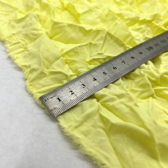 Складка Крэш Креп-шифон Желтый