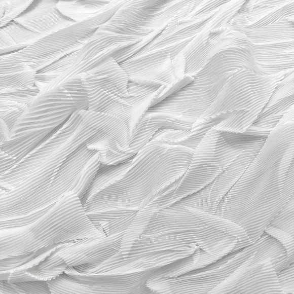 Комбинированное гофре "Виолетта" Шифон белый Комбинированное гофре "Виолетта" Шифон белый