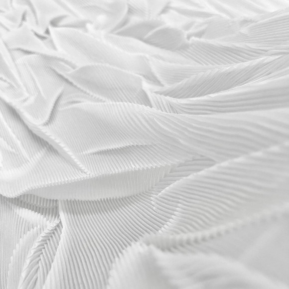 Комбинированное гофре "Виолетта" Шифон белый Комбинированное гофре "Виолетта" Шифон белый