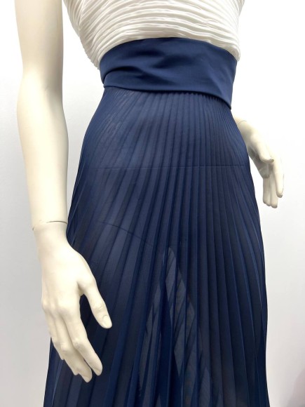 Гофре бал9 Шифон синий